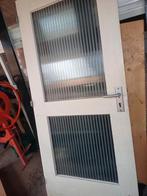 Mooie hardhouten buitendeuren ., 80 tot 100 cm, Ophalen of Verzenden, 200 tot 215 cm, Glas