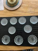 7 kristallen onderzetters, Ophalen of Verzenden