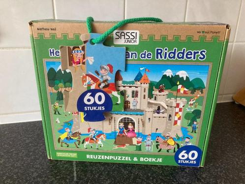 Sassi-vloerpuzzel met boekje "Het Kasteel van de Ridders", Kinderen en Baby's, Speelgoed | Kinderpuzzels, Gebruikt, 4 tot 6 jaar