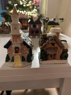 2 stenen kerstdorp huisjes, Diversen, Kerst, Ophalen of Verzenden, Zo goed als nieuw