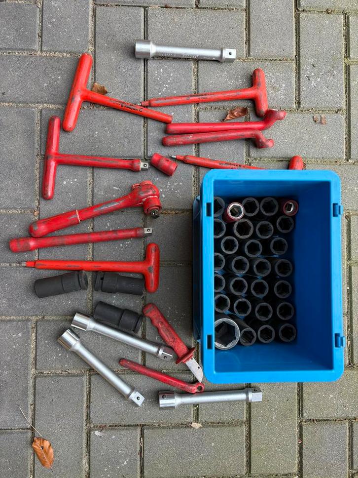Dopsleutelset - Zware Uitvoering, Doe-het-zelf en Verbouw, Gereedschap | Handgereedschap, Gebruikt, Ophalen of Verzenden