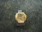 14 krt. 585 gouden 2e hands ring me tgravure letter HJK, 18 tot 19, Gebruikt, Ophalen of Verzenden, Dame of Heer