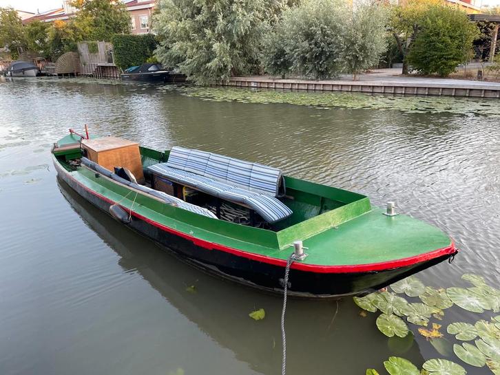 Tuindersvlet schuit, Watersport en Boten, Motorboten en Motorjachten, Gebruikt, Staal, 6 tot 9 meter, Diesel, Binnenboordmotor