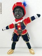 Authentieke etalage zwarte Piet pop - 20cm, rood/blauw, Diversen, Sinterklaas, Verzenden, Zo goed als nieuw