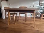 Deens midcentury eettafel hout, Huis en Inrichting, Tafels | Eettafels, Ophalen, Gebruikt, 150 tot 200 cm, Rechthoekig