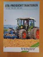 Folder Fendt werktuigdrager 390 GTA, 395 GTA en 395 GHA, Ophalen of Verzenden, Gelezen, Tractor en Landbouw