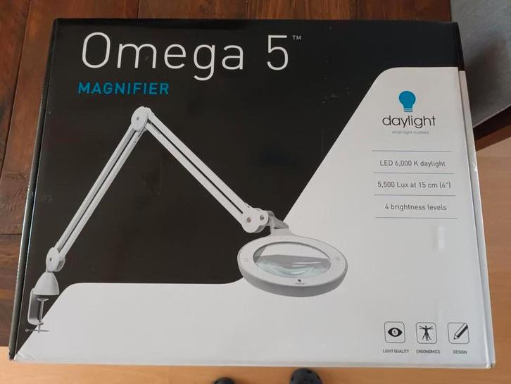 Daylight Omega 5 Loeplamp 1.75/ 2,25 - Zo goed als nieuw, Hobby en Vrije tijd, Vergrootglazen, Loepen en Loeplampen, Zo goed als nieuw