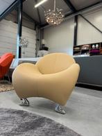Nieuw Leolux Papageno fauteuil Senso leer Design stoel