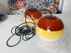 2 stuks glazen lampen vintage #vintage, Huis en Inrichting, Lampen | Hanglampen, Ophalen of Verzenden, Nieuw, Minder dan 50 cm