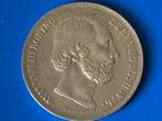 Zilveren rijksdaalder 1869 Willem 3, Postzegels en Munten, Munten | Nederland, 2½ gulden, Ophalen of Verzenden, Koning Willem III