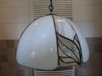 Tiffany hanglamp wit beige en kristal, Ophalen of Verzenden, Zo goed als nieuw, Tiffany