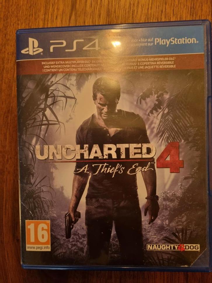 Uncharted 4: A Thief's End - PS4, Spelcomputers en Games, Spelcomputers | Sony PlayStation 4, Zo goed als nieuw, Original, Ophalen of Verzenden