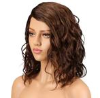 Bruine pruik echt haar nieuw remy hair, Verzenden, Nieuw, Pruik of Haarverlenging