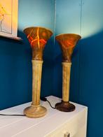 Twee vintage Spaanse Albaster lampen zware kwaliteit, Ophalen, A, A, A