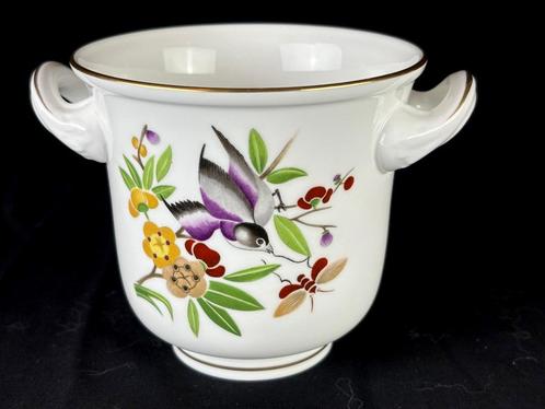 Royal Worcester, Mandarin Birds bloempot, Tuin en Terras, Bloempotten, Zo goed als nieuw, Overige materialen, Minder dan 25 cm