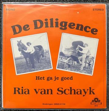 Single Ria van Schayk – De Diligence / Het Ga Je Goed (1981) beschikbaar voor biedingen