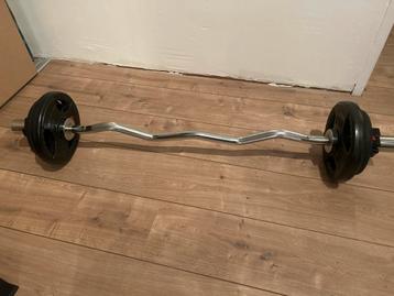 Olympische Curl Stang - 15kg - Zo Goed Als Nieuw beschikbaar voor biedingen