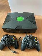 Xbox orignal console inclusief twee controllers, Ophalen of Verzenden, Gebruikt, Met 2 controllers