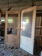 Oude Schuifdeuren met Glas, Ophalen, Gebruikt, 80 tot 100 cm, Binnendeur