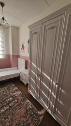 Complete witte tiener meisjeskamer - Bed, kast, nachtkastje, Ophalen, Overige materialen, 200 cm of meer, Klassiek