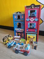 Kidkraft poppenhuis - brandweer, politie- speelhuis, Kinderen en Baby's, Speelgoed | Poppenhuizen, Ophalen, Zo goed als nieuw