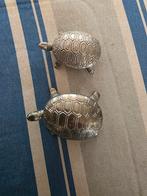 Zilveren Schildpad Pillendoosjes - Set van 2, Antiek en Kunst, Ophalen of Verzenden