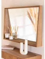 SKLUM Spiegel met MDF Plank Wall Mirror - 50x80cm, Ophalen, Zo goed als nieuw, Minder dan 100 cm, Rechthoekig