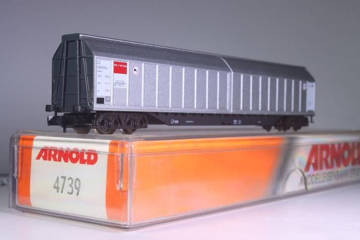 Goederenwagon type Habbillns, zilver, NS, Hobby en Vrije tijd, Modeltreinen | N-Spoor, Nieuw, Wagon, Gelijkstroom, Arnold, NS
