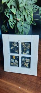 Vintage lijst en  Bloemenlijst met Gedroogde Bloemen, Minder dan 50 cm, Gebruikt, Overige typen, Ophalen of Verzenden
