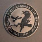 Kookaburra 2004 zilveren munt 1 Oz zilver zeldzaam, Ophalen of Verzenden