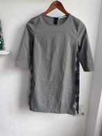 Rinascimento grijze jurk met zwart kwant detail maat XS, Verzenden, Zwart, Rinascimento, Zo goed als nieuw