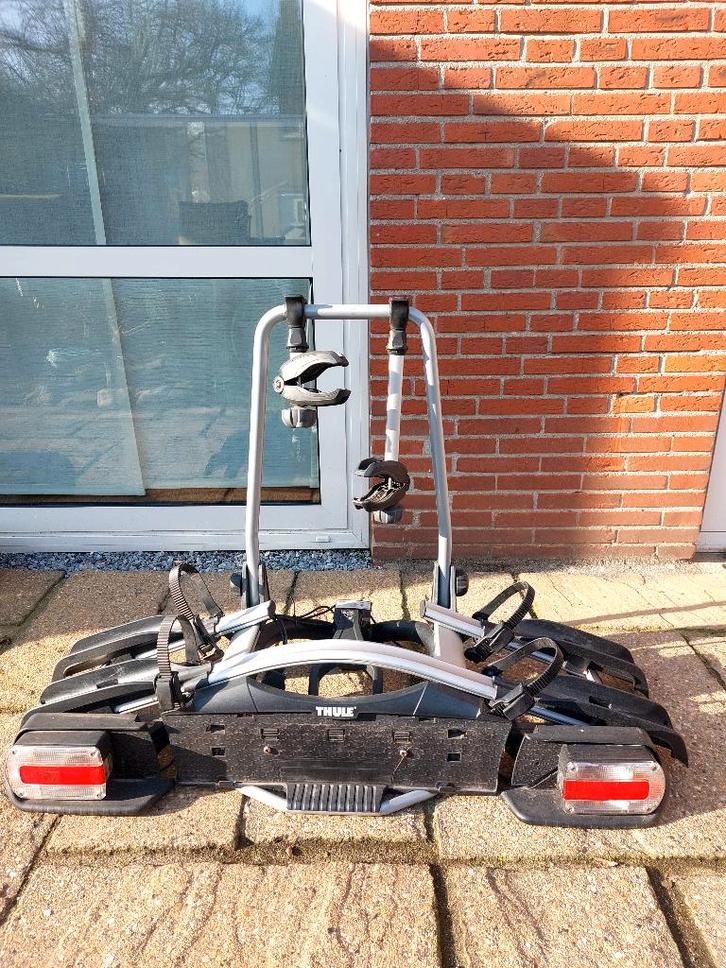Fietsendrager Thule EW G2 Euroway 921, Auto diversen, Fietsendragers, Zo goed als nieuw, Trekhaakdrager, 2 fietsen, Brede banden