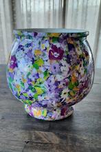 Vaas. Viooltjes. Decoupage. Handmade, Huis en Inrichting, Woonaccessoires | Vazen, Overige kleuren, Nieuw, Ophalen of Verzenden