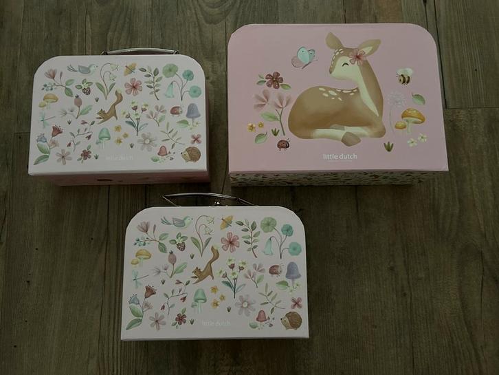 Little Dutch roze koffer set, Kinderen en Baby's, Speelgoed | Overig, Zo goed als nieuw, Meisje, Ophalen of Verzenden
