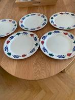 5 ( 6 de barst in ) grote borden doorsnee 27 cm, Huis en Inrichting, Keuken | Servies, Ophalen of Verzenden, Zo goed als nieuw