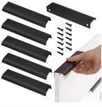 Handgreep zwart 4 stuks (Nieuw!), Ophalen of Verzenden, Zo goed als nieuw, Rvs of Chroom