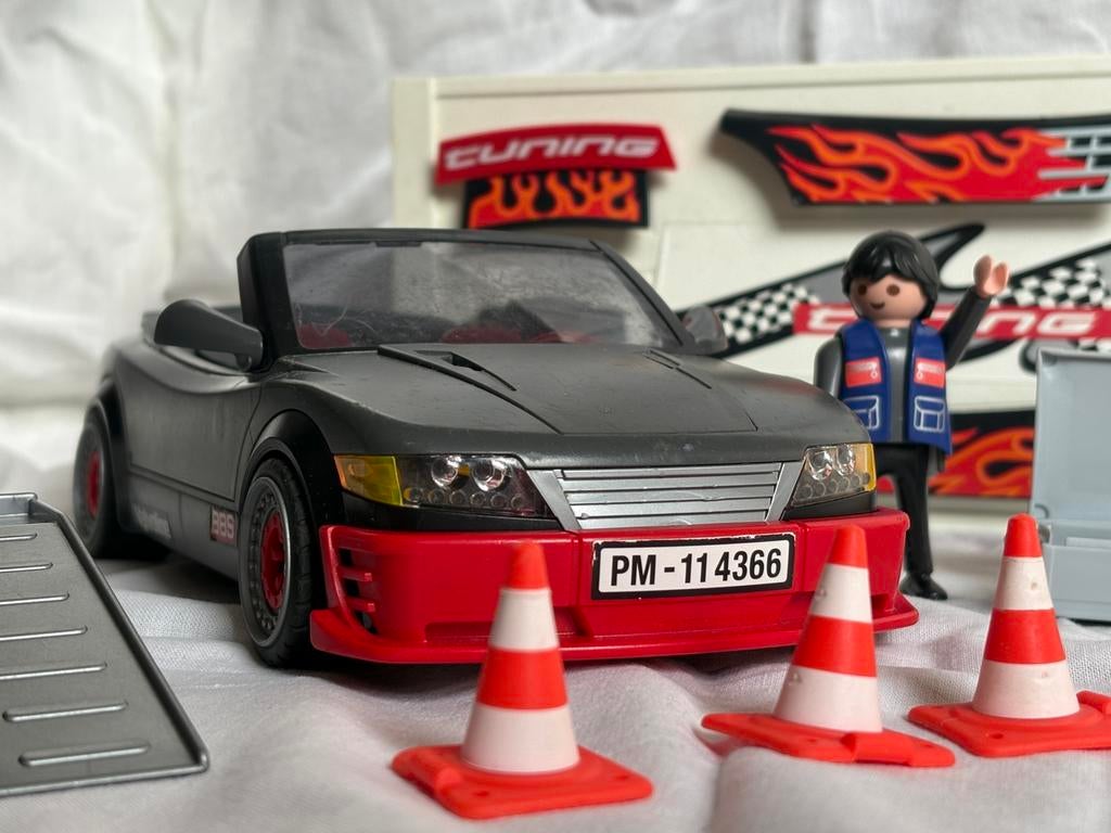 Playmobil 4366 sportauto tuning met geluid, Kinderen en Baby's, Speelgoed | Playmobil, Ophalen of Verzenden, Gebruikt