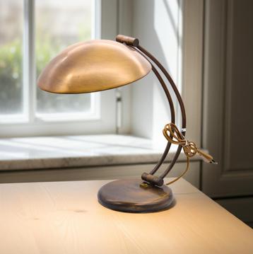 Bauhaus Messing Bureaulamp, 70s Massive, Pieter De Jaeck beschikbaar voor biedingen