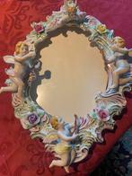 Saksisch dresden spiegel met kindjes en roosjes 37/27, Antiek en Kunst, Antiek | Porselein, Ophalen of Verzenden