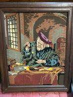 Geborduurd schilderij, Ophalen