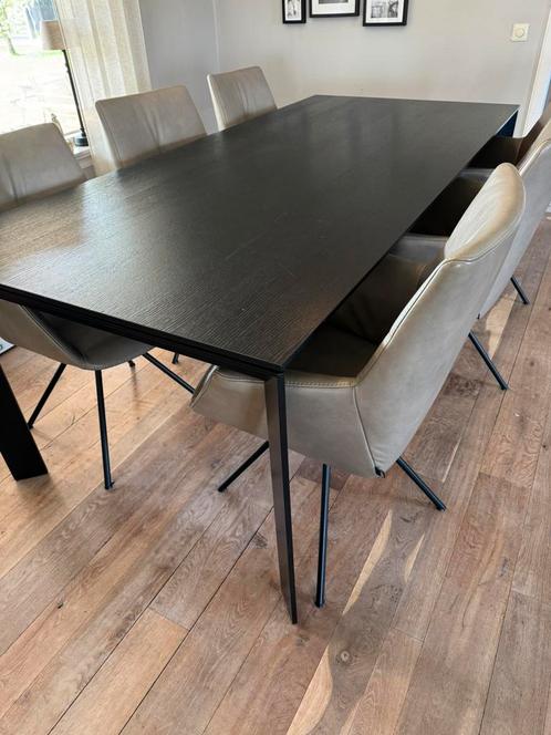 Eettafel Extensa met Topform eetstoelen Elmar, Huis en Inrichting, Tafels | Eettafels, Zo goed als nieuw, 200 cm of meer, Vijf personen of meer