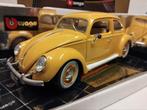 Volkswagen Kever Beetle geel 1967 Bburago metal 1:18 KRD, Hobby en Vrije tijd, Modelauto's | 1:18, Ophalen of Verzenden, Zo goed als nieuw