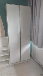 BILLY / HÖGBO Boekenkast wit met glazen deuren - IKEA, Huis en Inrichting, Kasten | Boekenkasten, Ophalen, 50 tot 100 cm, Modern