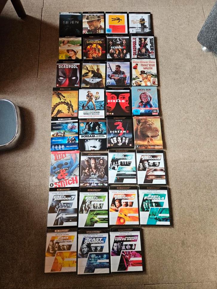 Mooie 4K UHD Blu-ray Verzameling te Koop, Cd's en Dvd's, Blu-ray, Zo goed als nieuw, Verzenden