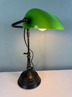 Bankierslamp met groene kap ( beschadigd aan zijkant), ?, Zo goed als nieuw, Minder dan 50 cm, ?