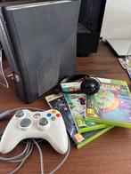 Xbox 360 Slim + 3 Games, Avontuur en Actie, Online, Gebruikt, 1 speler