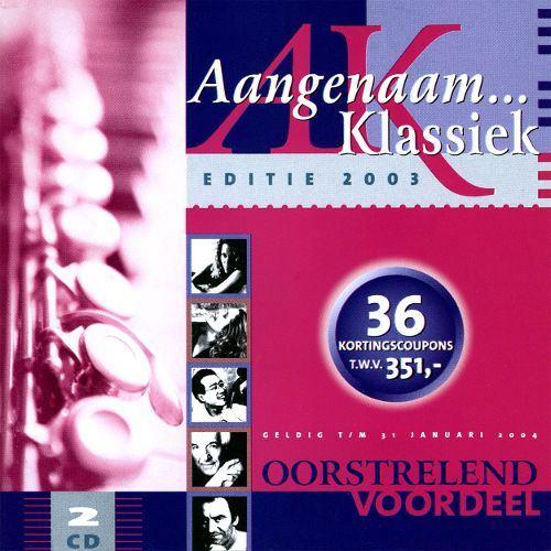 Sale> CD VARIOUS - Aangenaam Klassiek 2003 Cd1+2, Verzenden, Classicisme, Zo goed als nieuw, Overige typen