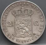 Zilveren rijksdaalder 1860 - 2 1/2 gulden 1860 schaars!, Postzegels en Munten, Munten | Nederland, Zilver, 2½ gulden, Koning Willem III