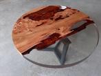Epoxy ronde bijzzettafel, Ophalen, 50 tot 100 cm, Rond, 50 tot 100 cm
