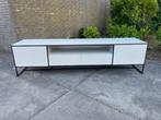 Modern wit tv dressoir / meubel van Keijser & Co, Huis en Inrichting, Ophalen, 200 cm of meer, Eikenhout, Zo goed als nieuw